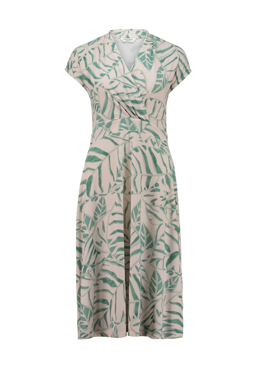 Dámske zelené zavinovacie šaty ZABAIONE CARRARA GREEN s.WEAR 1